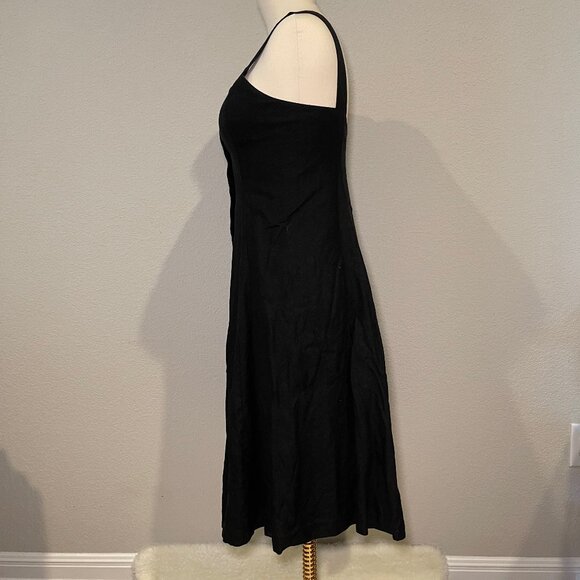 Sezane Gabby Dress in black linen, size 40, US 8 - Picture 5 of 10